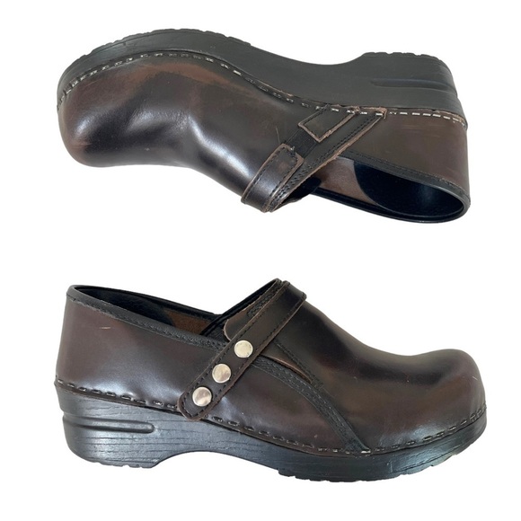 Sanita Womens Sz 39 US Sz 8.5 Brown Cori Professional Clogs W/Adjustable Straps - Picture 7 of 11
